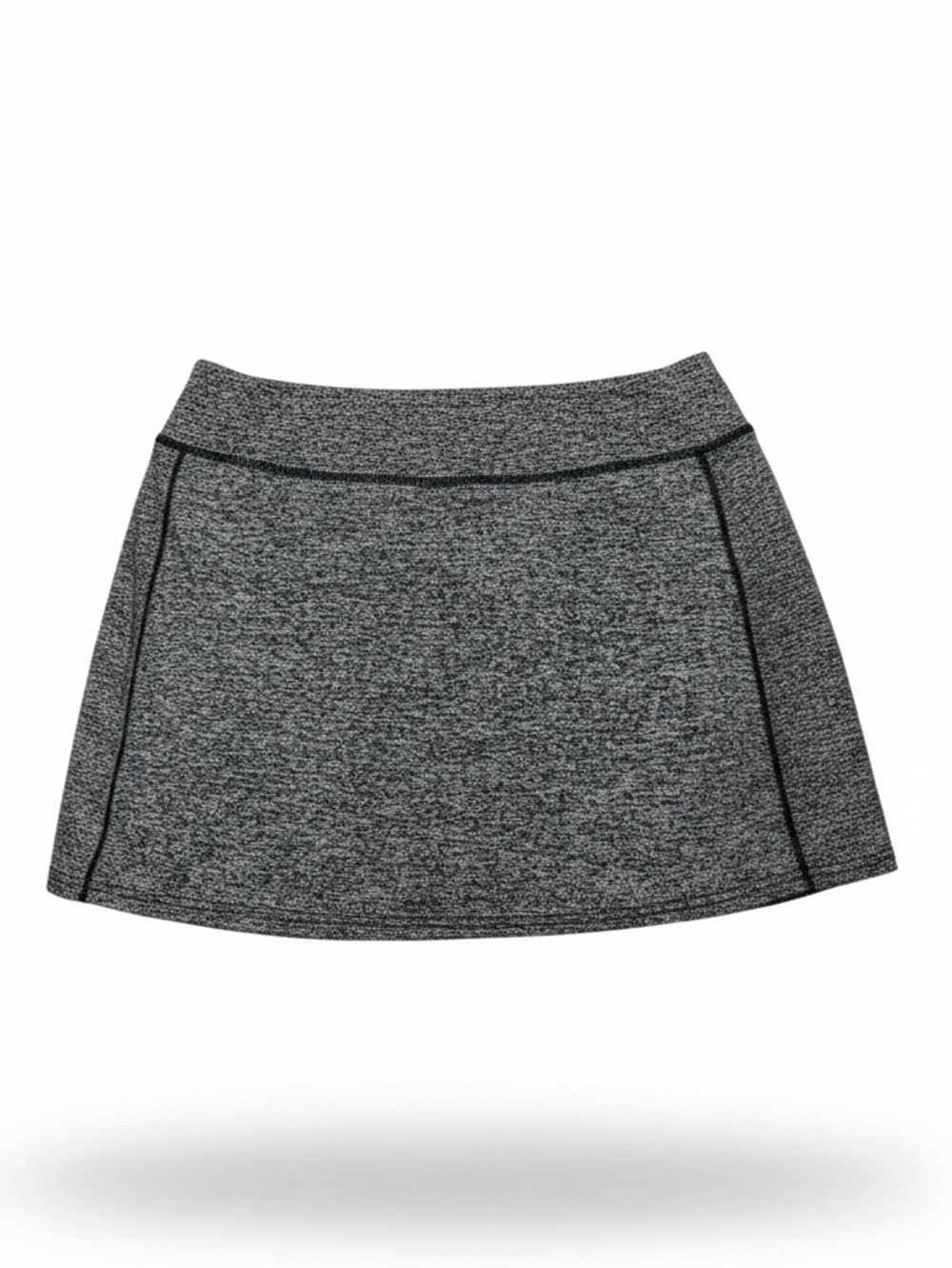Heather gray skort. Soft , stretchy and flattering with inside shorts. L. NWT